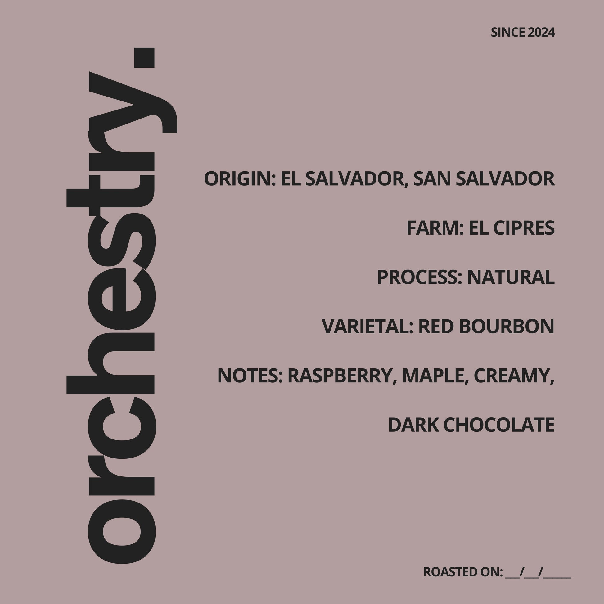 El Salvador,El Cipres - Natural, Red Bourbon